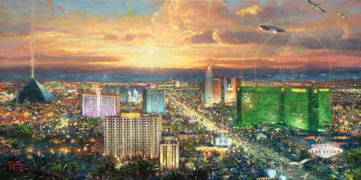 Viva Las VegasThomas Kinkade Peintures à l'huile